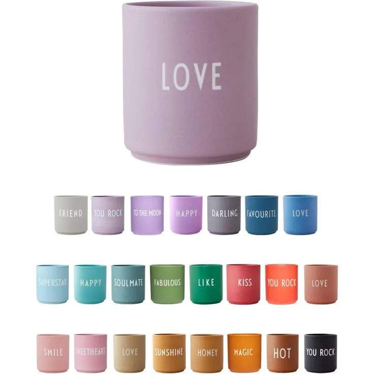 Design Letters Becher Favourite Cup Love Lavendel 10101002LAVENLOVE