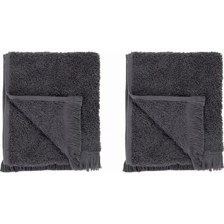 blomus Gästehandtücher -FRINO- 2er Set Luxuriöse Gästehandtücher mit Fransen-Design, (Set, 2-St), Luxuriös, Baumwolle, Fransen-Design, Pflegeleicht, 60 °C waschbar