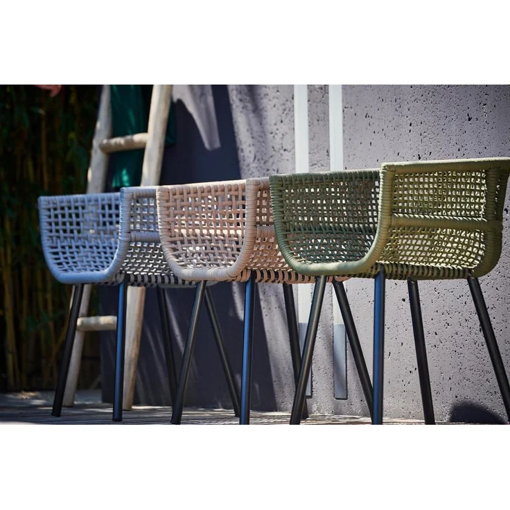 Gartenstuhl Suka aus Aluminium, Hellgrau – Bild 2