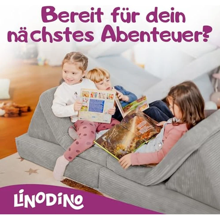 Linodino Kindersofa Spielsofa I aus Schaumstoff Bausteine I Spielcouch für Kinder, 3 Jahre Garantie – Bild 8