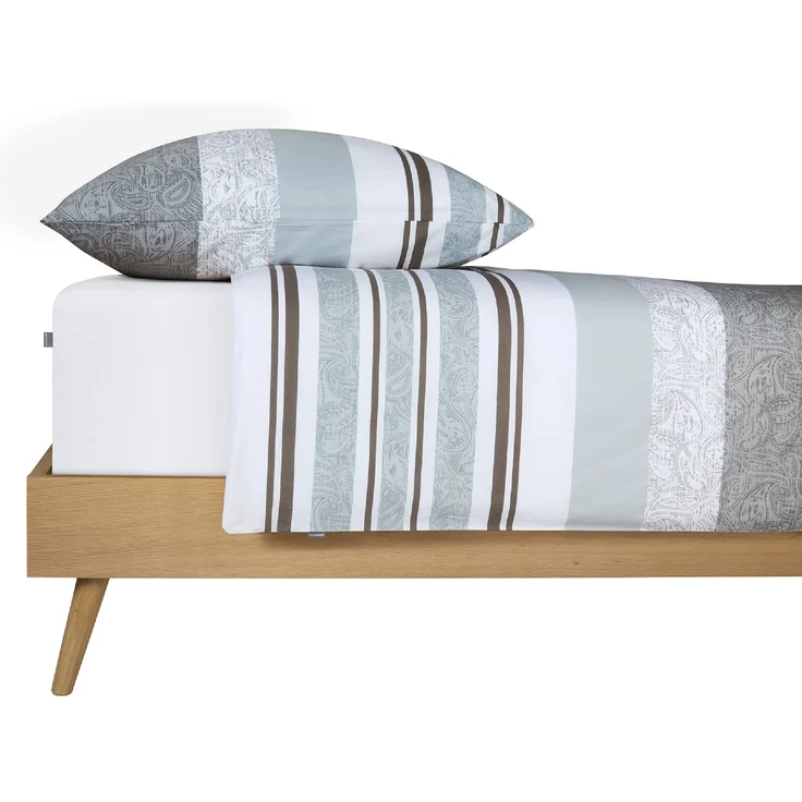 Schiesser Bettwäscheset Adele - Renforcé - 2-teilig - 155 x 220 cm - Grau – Bild 3