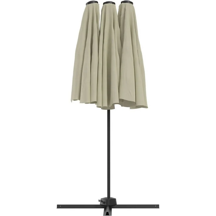 KONIFERA Ampelschirm »Elba« Twin in anthrazit oder creme erhältlich, LxB: 263x455 cm, BxLxH: 455x263x237 cm, um 360° drehbar – Bild 3