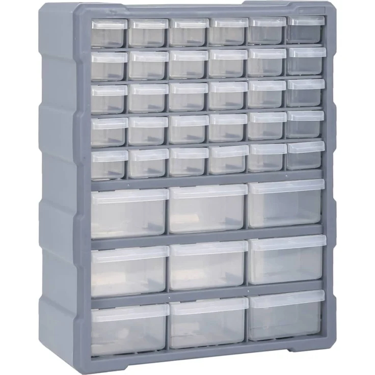 vidaXL Multi-Schubladen-Organizer mit 39 Schubladen 38x16x47 cm 147586 – Bild 1