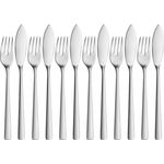 WMF Corvo Fischbesteck-Set, 12-teilig, Cromargan protect® 3201112839