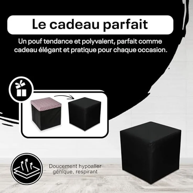 Best for Home Sitzhocker Best For Home Cube Pouf – Stilvoller Samt Hocker & Fußhocker (verschiedene Farben), Handwerksqualität,TOP Preis-Leistungs-Verhältnis – Bild 6