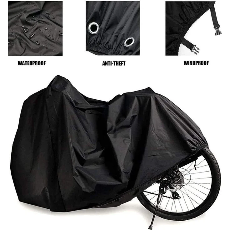 Fahrradgarage 200x110x70cm Wasserdichtes Nylon-Gewebe schützende Abdeckung – Bild 3