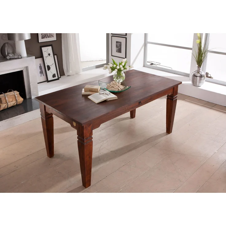 Esstisch Akazie 140x90x76 nougat lackiert OXFORD #602 – Bild 9
