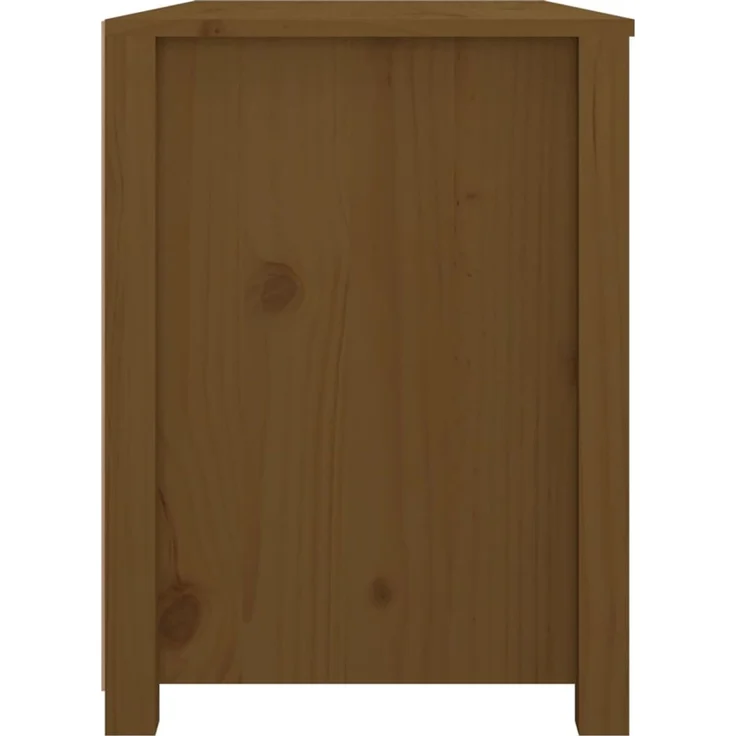 Beistellschrank, Büroschrank, Sideboard Honigbraun 100 x 40 x 54 cm Massivholz Kiefer – Bild 5