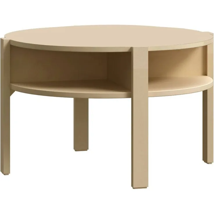 Couchtisch TOBAGO rund Ø 75 cm Buttergelb, von Forte