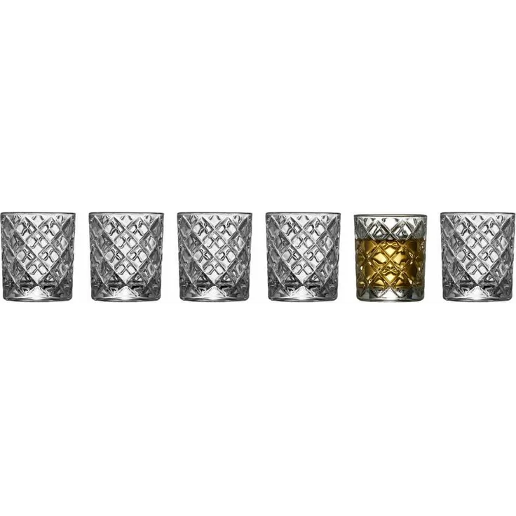 Lyngby Glas Messglas Diamond 6er Set, Shotgläser, Glas, Klar, 70 ml, 25880