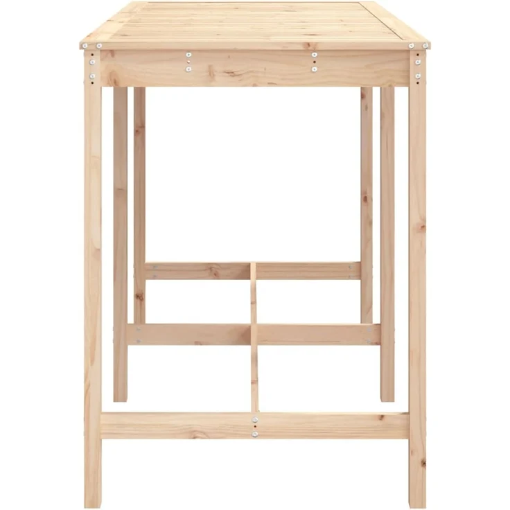 Gartentisch, Balkontisch 159,5 x 82,5 x 110 cm Massivholz Kiefer – Bild 5