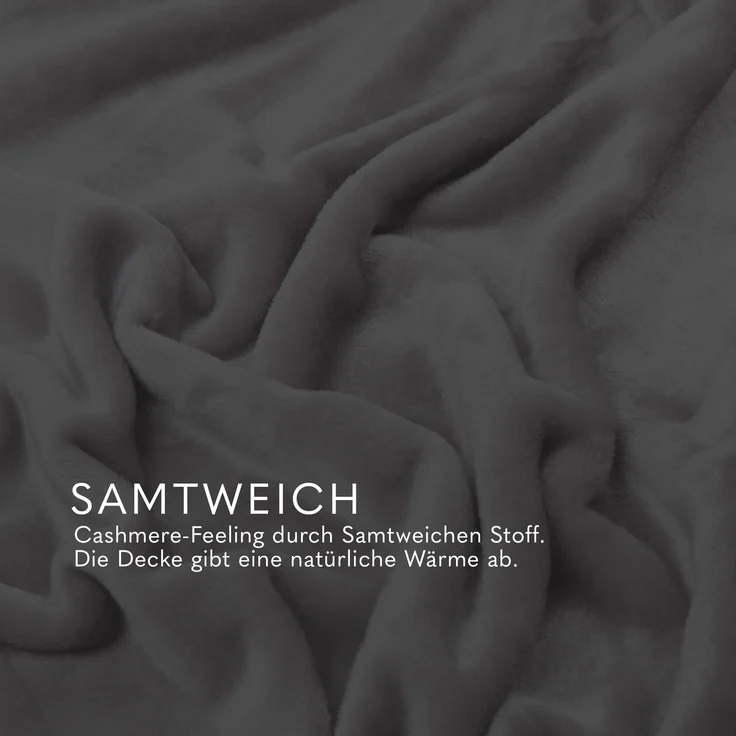 Kuscheldecke Cashmere Touch 200x220cm ( Silber ) Flauschige Wohndecke für Sofa, Couch und Bett, Tagesdecke OEKO-TEX - Sofaüberwurf – Bild 7