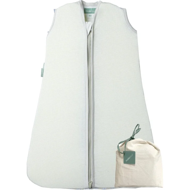 molis&co. Baby-Schlafsack. 0.5 TOG. Größe: 70 cm (0-6 Monate). Ideal für den Sommer. Zinnia. 100% Baumwolle (Oeko-TEX 100). – Bild 1