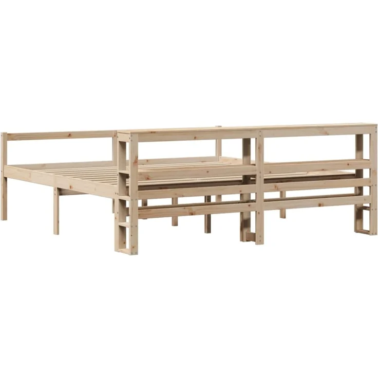 vidaXL Seniorenbett mit Kopfteil 200x200 cm Massivholz Kiefer 3305873 – Bild 6