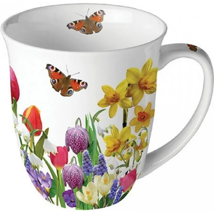 Ambiente Luxury Paper Products Becher Sommer, Blumen, Tiere, Pflanzen, Bäume, Herbst, Mug, Kollektion, 1-tlg, Porzellan Tasse, Becher 0,4 L Frühlingsgefühle, Themen Blumen - Pflanzen Saison Frühling, Winter, Geburtstag, Hochzeit, Valentinstag, Mutterta... – Bild 1