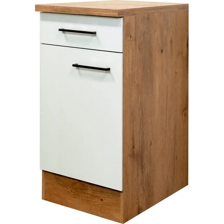 Flex-Well Unterschrank Vintea (B x H x T) 40 x 85 x 60 cm, mit Metallgriffen