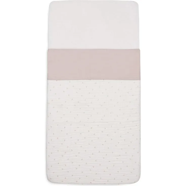 Jollein Bettlaken Kinderbett - Slub Nougat - 120x150 cm - 100% Baumwolle - Oeko-TEX Zertifiziert - Leinen Look - Beige