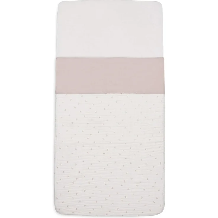 Jollein Bettlaken Kinderbett - Slub Nougat - 120x150 cm - 100% Baumwolle - Oeko-TEX Zertifiziert - Leinen Look - Beige