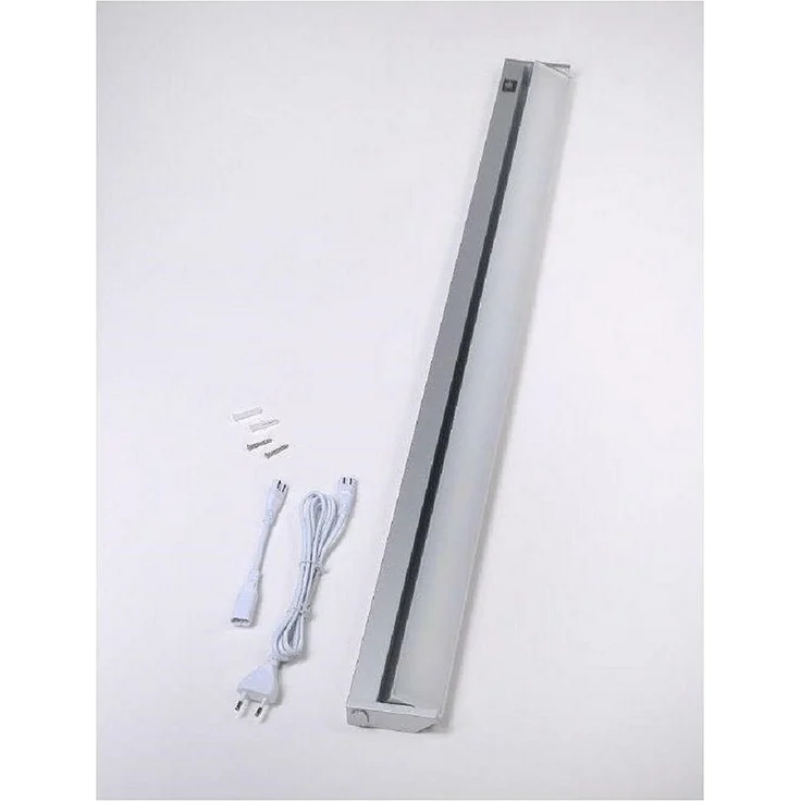L&S Unterschrankleuchte LED schwenkbar Breite: 350 bis 1212 mm Neutralweiß Wippschalter – Bild 2