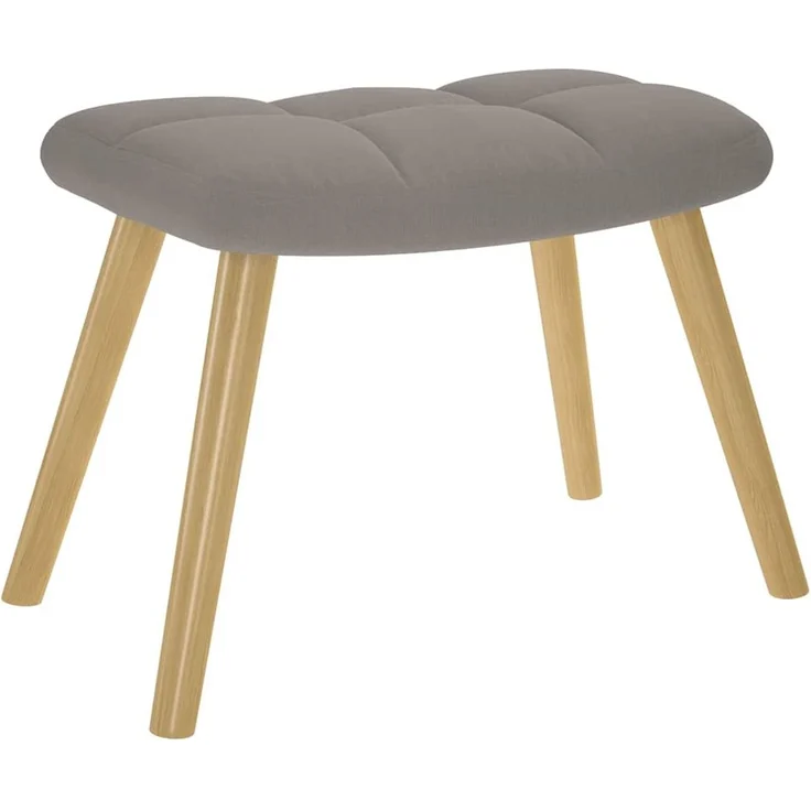 vidaXL Schaukelstuhl mit Fußhocker Taupe Stoff 4016806 – Bild 4