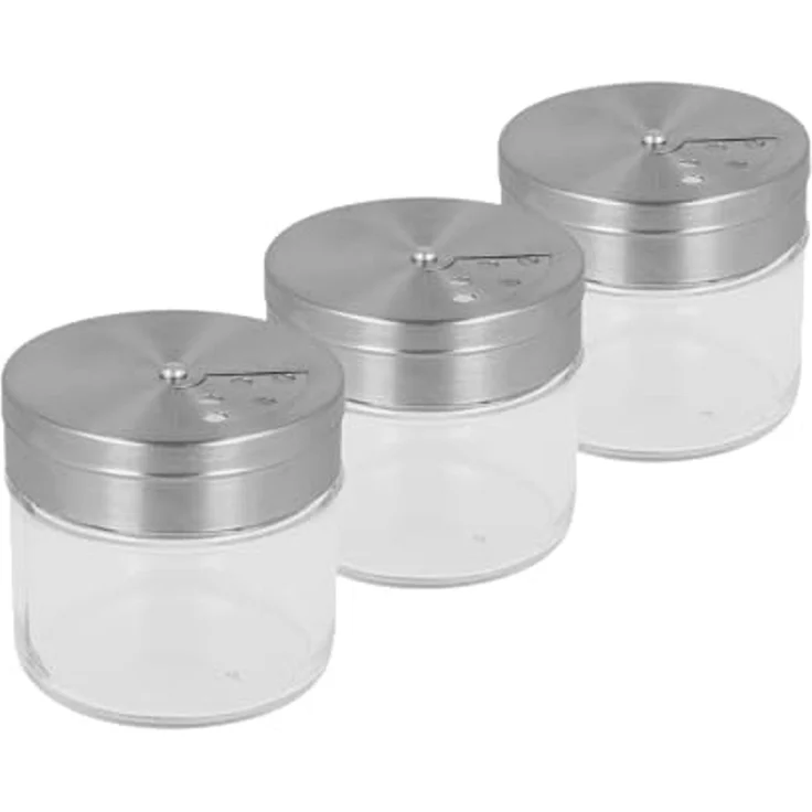 METALTEX 259850000 3er Set Gewürzstreuer Glas/Inox 100 ml – Bild 4