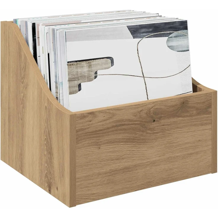 vidaXL LP Plattenbox Artisan-Eiche 37 x 33 x 32 cm Holzwerkstoff 8012776 – Bild 3