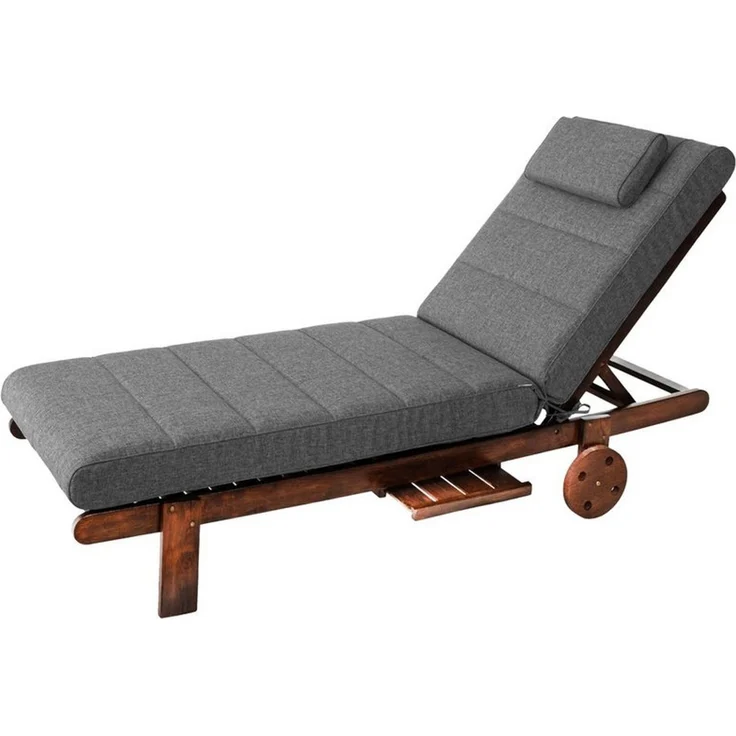Hobbygarden Polsterauflage Liegenauflage 204 x 60 x 10 cm „Malaga“ – extra dicke Gartenliege Auflage, wasserdicht wendbar, für Sonnenliege & Deckchair Made in EU – Bild 2