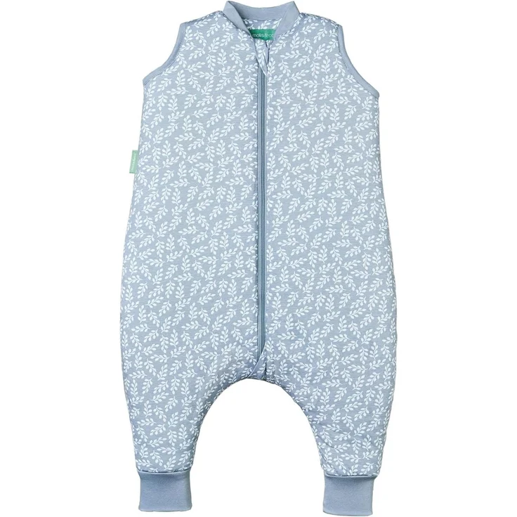 molis&co - Baby schlafsack mit Füßen - Ideal für den Winter - Babyschlafsack mit Beinen 2,5 tog - 100% Baumwolle (Oeko-TEX 100), Premium Qualität - Blue Garden (100 cm) – Bild 1
