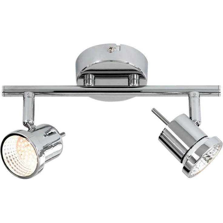LED Deckenleuchte, Spots/Arme beweglich, Chrom, L 25 cm