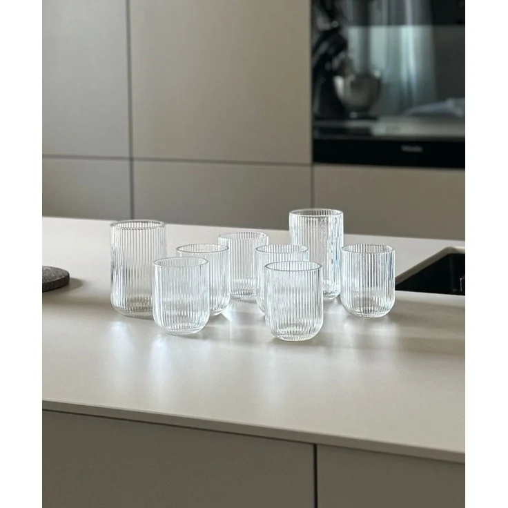 Zoha Gläser-Set Relief Crystal Glas Set - Latte Macchiato Tee Softdrink, 12-tlg, Glas, Hitzebeständig - verschiedene Größen – Bild 2