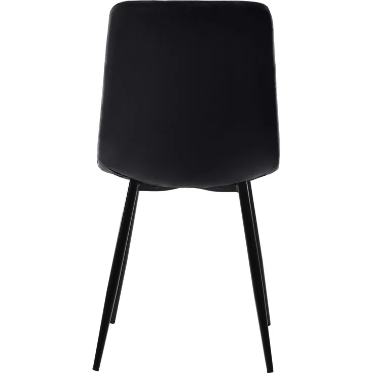 Esszimmer-Set 5-tlg Klapptisch 140-180x80 cm Weiße Spanplatte Platte Mit 4 Gepolsterten Stühlen Ausziehbar Metallbeine – Bild 7