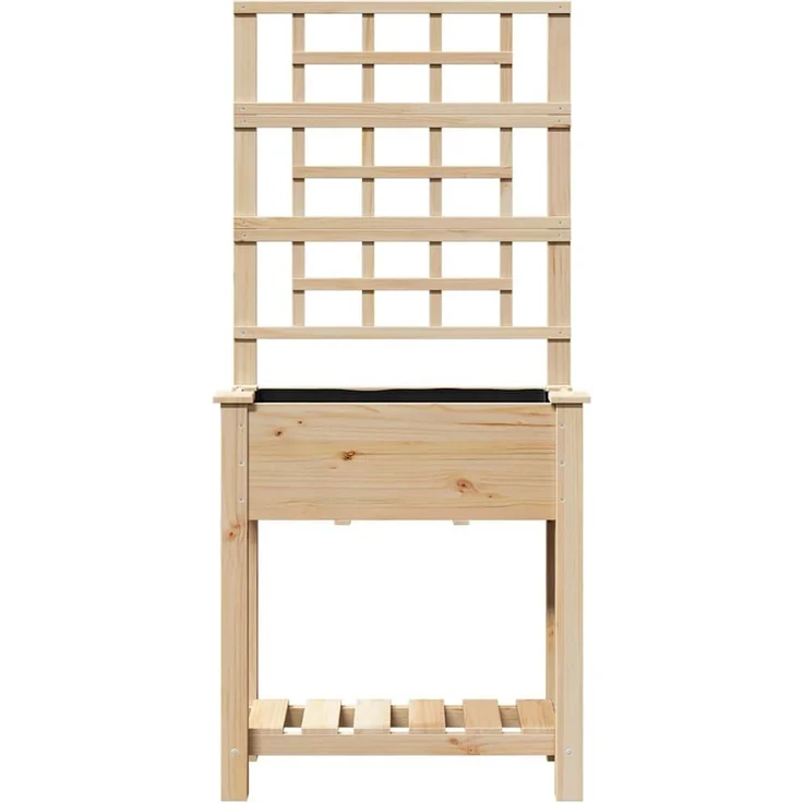 vidaXL Garten-Pflanzgefäß Beige 71 x 38 x 152 cm Massivholz aus Fichte 42006570 – Bild 4