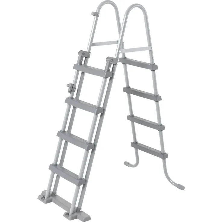 Bestway 'Flowclear' Poolleiter, 4 Stufen, für Pools bis 122 cm Höhe, Metall/Kunststoff Grau