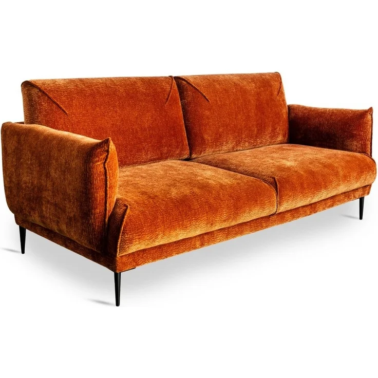 Sofa Designersofa MADISON 3-Sitzer in Stoff Dress Me Kupfer – Bild 2
