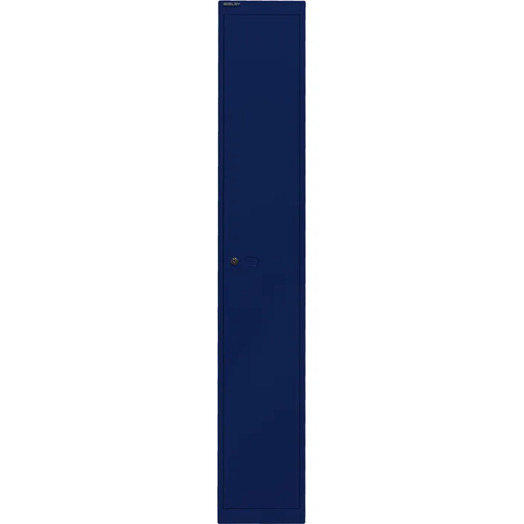Bisley Garderobenschrank Office, 1 Abteil, 1 Fach, T 457 mm, Farbe oxfordblau