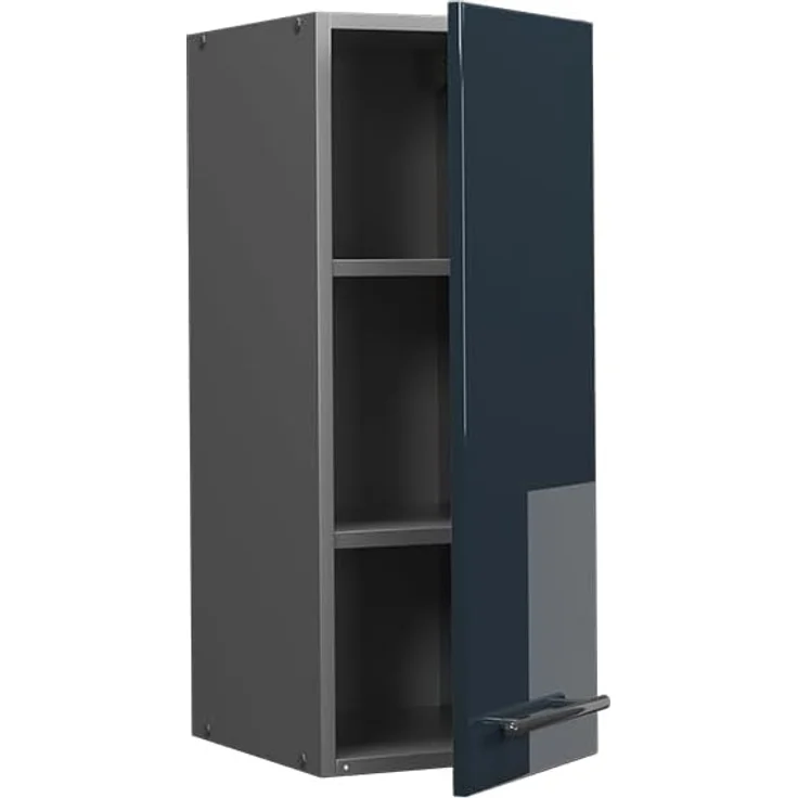 Hängeschrank Fame-Line Dunkelblau Hochglanz 30 cm Vicco – Bild 3