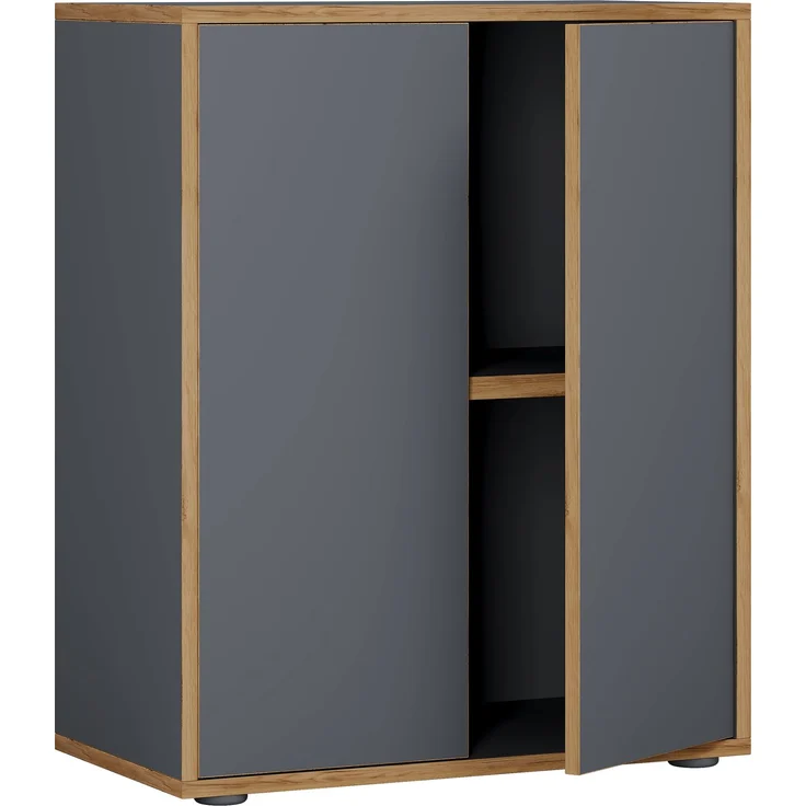 VCM Büroschrank Salia 920721 Anthrazit H. 74 x B. 60 x T. 33 cm – Bild 2