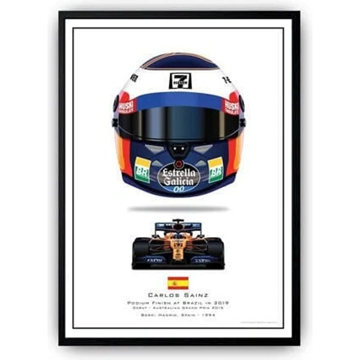 Poster Formel 1 Helme Rennfahrer Gewinner · Deko Print ohne Rahmen - F / 30x40 cm – Bild 2