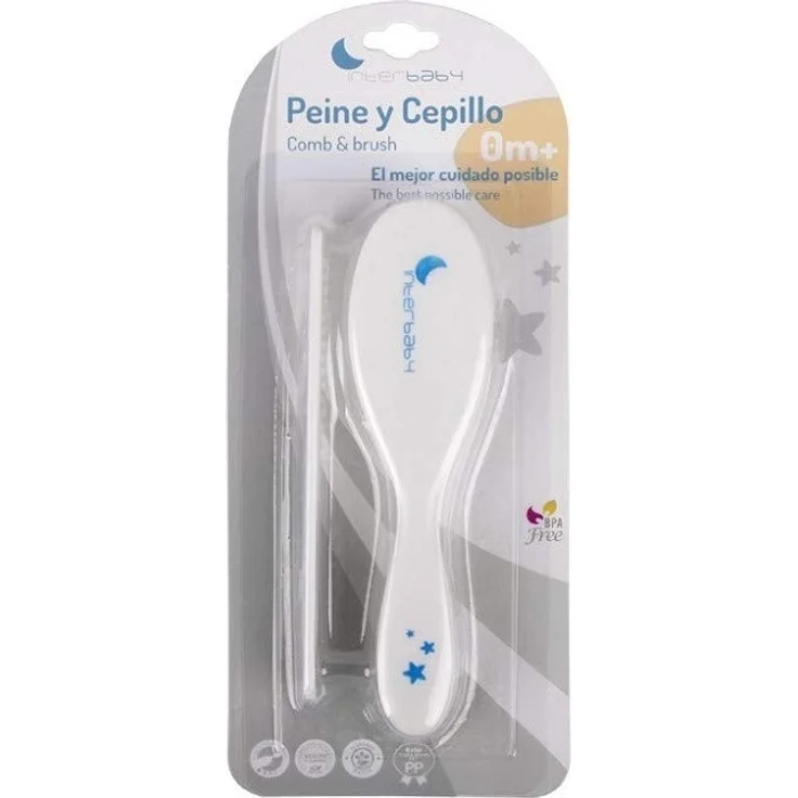 Interbaby P1182-31 Baby Kapuzenbadetuch TENDEDERO OSO grau mit Kamm und Bürste, grau – Bild 2