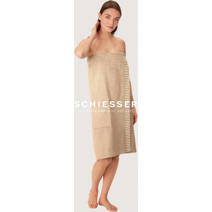 Schiesser Saunakilt Rom Damen - 36-42 - Sand – Bild 6