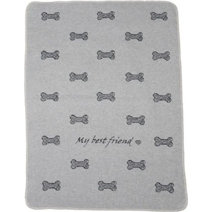 DAVID FUSSENEGGER Tierdecke Hundedecke 'my best friend/Knochen allover' – Bild 3