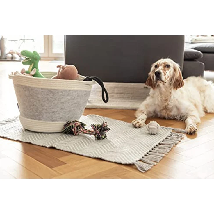 WENKO Badematte Gata, nachhaltige Badezimmermatte aus 100% Polyester mit Zickzack-Muster, grau/weiß, 50 x 80 cm – Bild 7