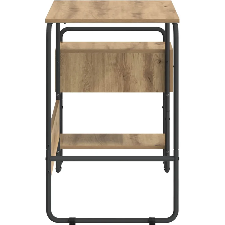 vidaXL Schreibtisch mit Stauraum Artisan-Eiche 131,5 x 50 x 75,5 cm 8008049 – Bild 5