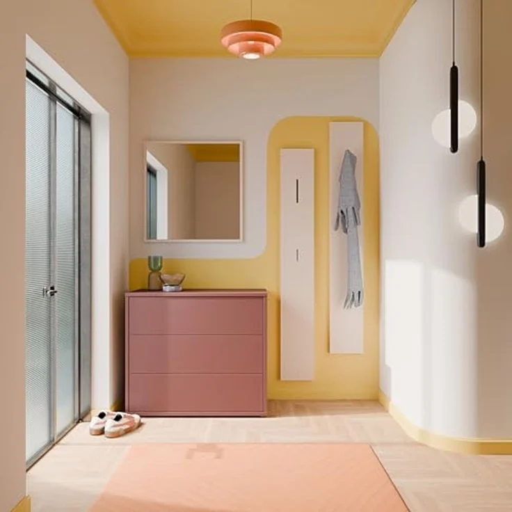 FORTE Kommode Alice Springs, Kommode, 3 Schubkästen B/H/T 94,8/83,1/41,5, Schubkästen mit Vollauszug, grifflos,Push to open – Bild 3