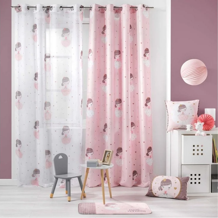Kindervorhang mit Ösen PETITE PRINCESSE, 140x260 cm – Bild 2