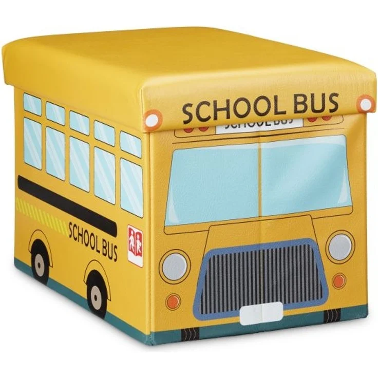 Relaxdays 'Schulbus' Faltbare Spielzeugkiste – Bild 8