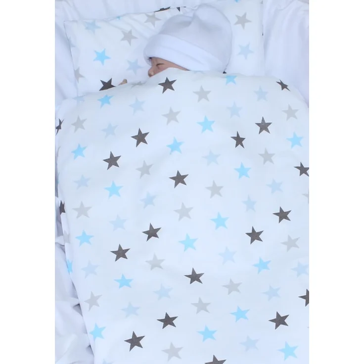 Primawela Babybettwäsche Kinderwagenset Baby Bettwäsche für Kinderwagen Bezüge Decke Kissen, 4 teilig – Bild 3