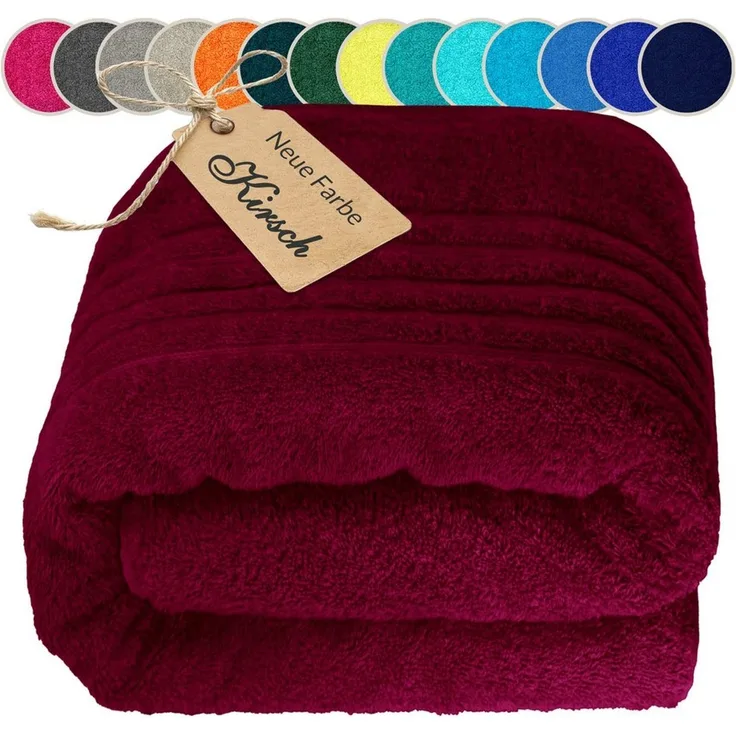Lashuma Saunatuch XXL Handtuch London, Frottee (1-St), großes Badetuch Damen & Badehandtuch Herren 80x200 - Saunahandtuch