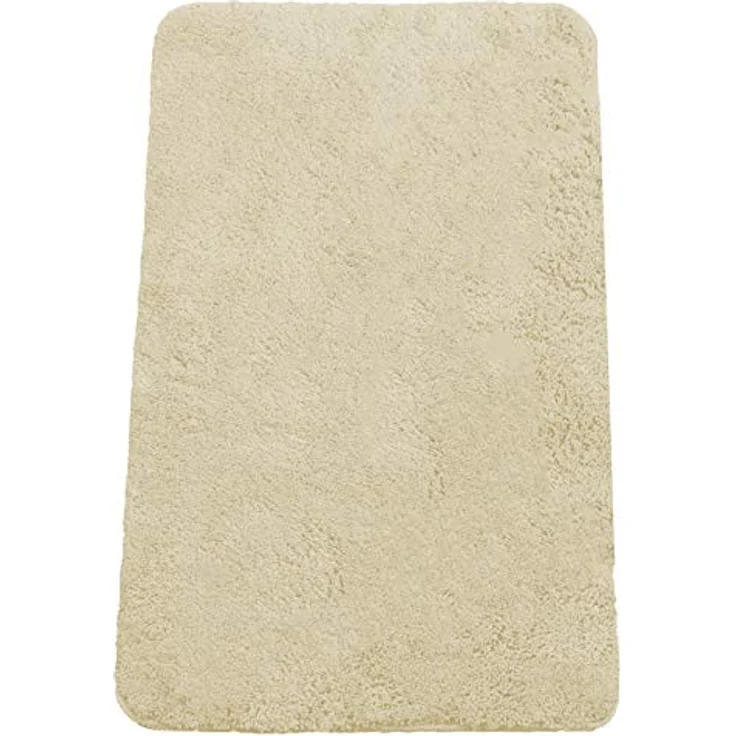 Brandsseller Badematte 60x90 cm Badteppich Badvorleger Badezimmerteppich Duschvorleger Beige – Bild 2