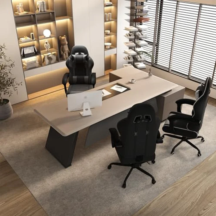 JUMMICO Gaming Stuhl mit Massagefunktion & 135° Rückenlehne, Ergonomischer Bürostuhl für Gaming und Homeoffice, Gaming Bürostuhl Belastbar bis 150 kg, Grau – Bild 6